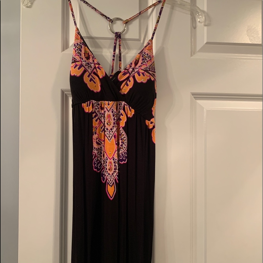 INC black dress with rhinestones